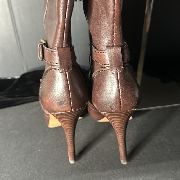 Coach Marsha boots Leather Chestnut (brown)  size 8.5 excellent condition - Picture 6 of 9